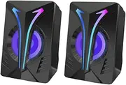 DOITOOL Enhance Your Gaming Atmosphere RGB Led Gaming Speakers Stereo Sound System