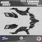 Graphics Kit for YAMAHA YFZ 450 (2004-2008) CARB YFZ450 Vandal - Smoke 16 MIL
