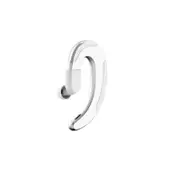 Business Bone Conduction bluetooth Earbuds Wireless Single Hanging Earphone Headset with Mic WHITE COLOR