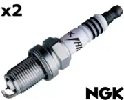 NGK Spark Plug Standard FOR Porsche 968 91-95 3.0 Convertible BP6ET x2
