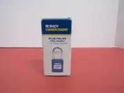 Brady 99556 Lockout/Tagout Nylon Padlock Steel Shackle, 1 1/2” (1.5”) Blue