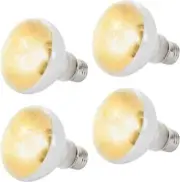 4-Pack 100W Reptile Heat Lamp Bulbs - UVA Daylight Basking Light Bulbs