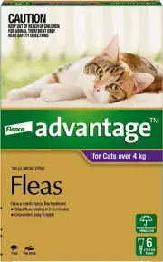 Fleas for Cats over 4Kg - 6 Pack