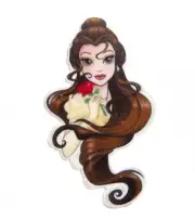 5 pc. Planar Resin Hair Bow Center 1094512 Beauty and the Beast Belle Princess