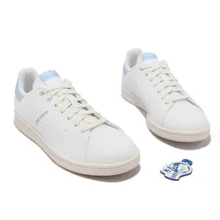 adidas 休閒鞋 Stan Smith W 女鞋 白 藍 皮革 三葉草 愛迪達 IE9646