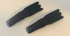 (2) NEW Authentic George Foreman Grill - Black Curved - Plastic- Scraper Spatula