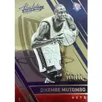 PANINI ABSOLUTE DIKEMBE MUTOMBO 限量999平行卡