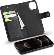 iPhone 12 Pro PU Leather Wallet Case with Kickstand Function Credit Card Holder TPU Shockproof Protective Folio Cover Compatible with iPhone 12/12 Pro 5G (iPhone Xs MAX - 6.5")
