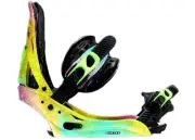 BURTON X VIRGIL ABLOH WOMENS ESCAPADE EST SNOWBOARD BINDINGS RAINBOW SMALL NEW