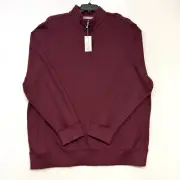 Daniel Cremieux Signature Honeycomb Quarter-Zip Pullover Sweater 2XL NWT $115