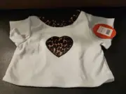Build A Bear Cheetah Leopard Shirt Teddy Clothes BAB