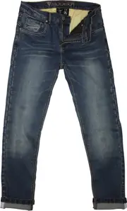 Modeka Glenn Slim Motorcycle Textile Pants, blue, Size 28 for Men