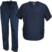 [Natural Uniforms] Men's Scrub Set Medical Scrub Tops and Pants