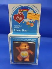 1984 Vintage Kenner Care Bears Friend Bear Poseable PVC Figure NEW Sealed 60360