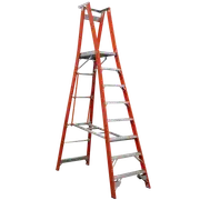 INDALEX 2.4m Industrial Fibreglass 180KG Pro Series Platform Ladder