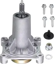 Spindle Assembly Fits for Craftsman/Husqvarna/Ariens/Poulan - Mandrel Fit for 42" 46" 48" 54" Mower Deck, With Thread Bolts and Grease Fittings, Replaces 192810 532187292 532187281 567253301 587819701