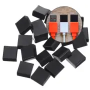 20 Pcs USB Male Dust Cover Plugs Silicone Protector for Data Lines
