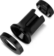 REV E27 Socket for Incandescent Bulbs up to 40 W, Pack of 2, Black