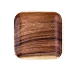 Wood Plates Cake Dessert Fruit Serving Small Sushi Food Dishes Plate Set K5K7