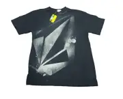Volcom Youth Black Big Logo T Shirt Size Medium NWT