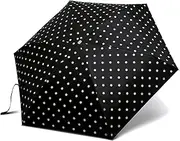 [HOMILOOP] Pocket Umbrella with 6 Ribs,Compact Parasol,UPF50 Sun Protection Brolly,Dual-purpose for Sunny and Rainy Day (Black)