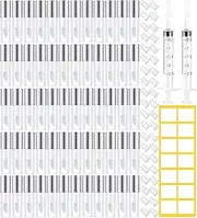 68Pcs Empt Lip Gloss Tube, 1.2ML Mini Refillable Balm Bottles Transparent Lipstick Containers for Lip Samples Portable DIY Containers Vials with Lipbrush and Cover for Travel and Home(Silver)