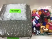 144 Bottles SWIRL 1/3 oz 10ml Clear Glass Roll on W/Color Cap & Roller