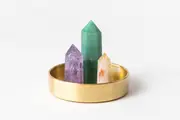Aries Crystal Trio - Green Aventurine, Amethyst + Citrine