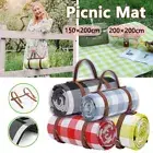 2M Extra Large Picnic Blanket Mat Cashmere Waterproof Rug Outdoor Camping AU