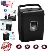 Compact 6-Sheet High-Security Micro-Cut Shredder with Transparent Wastebasket