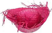 [Holibanna] Beach Straw Hat Caps Bonnet for Men Tiara Summer Beach Hat Hawaiian Straw Hat Woven Hat for Adults Beach Hat for Adults Mexican Hat Sun Hat Hawaiian Hat To Weave Seaside Mexico