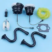 Gas Fuel Oil Cap Line Filter Kit For Stihl MS271 MS291 MS261 MS 261 271 291 Chainsaw Petrol Tube Hose Set Replacement Part