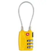 Portable Anti-theft Password Lock Mini Bag Small Padlock Customs Password Zinc Alloy Lock _yellow