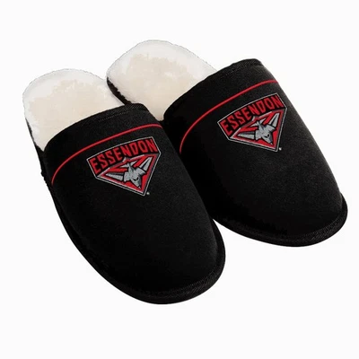 Essendon Bombers AFL Aussie Rules Football Logo Slippers - Medium