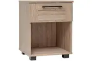 Bedside Table Side Table Nightstand Cabinet Drawer Bedroom Wooden Oak