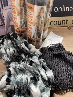 Set Of 3 DIY Simple Scarf Weaving Kit - Great Gift Idea Complete Kit With Wool