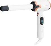 [Rowenta] CF4310 Ultimate Experience Air Care Curling Iron L Shape Gentle Airflow 8 Temperature Settings from 130°C to 200°C Heating up in 30 Seconds White/Copper