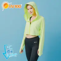 在飛比找蝦皮商城優惠-【UV100】 防曬 抗UV-涼感透氣面罩連帽短外套-自體收