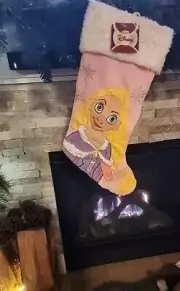 Rapunzel Tangled Disney hanging Christmas Stocking 18" Pink Collectable W/Tags