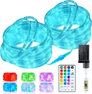 Color Changing Rope Lights Outdoor - 66Ft 200 LED Halloween String Lights with R