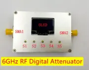 6G Digital Attenuator Programmable OLED 60DB Step 0.25DB RF Module Aluminum Case