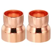 1 3/8" to 1 1/4" ID Copper Reducer 2pcs Reducing Coupling Fitting Pipe Adapter