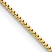 14K Yellow Gold 30 Inch .95mm Box With Lobster Clasp Chain