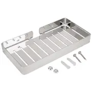 304 Stainless Steel Soap Holder Wall-Mounted Bathroom Soap Rack Rustproof Silver Finish Durable Easy Installation Modern Design For Showe