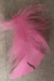 Candy Pink Craft Feathers Turkey Plumage per one ounce package