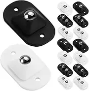 VALICLUD 16Pcs Mini Swivel Caster Wheels Self Adhesive Wheels for Easy Movement Rotating Adhesive Casters for Storage Boxes and Furniture Silent Operation No