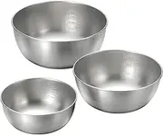 Wahei Freiz Enzo EM-052 Tsubamesanjo Stainless Steel Bowl Set, Simple and Functional Salad Bowl, Mixing, Kneading, Whisking, Made in Japan