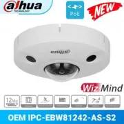 Dahua IPC-EBW81242-AS-S2 12MP Panoramic Fisheye IP Camera Built-in MIC Audio POE