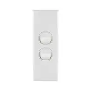 Connected Switchgear GEO 2 Gang Architrave Switch