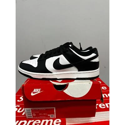 Nike Dunk Low Retro White Black Panda Size 9 BRAND NEW SHIPS NOW